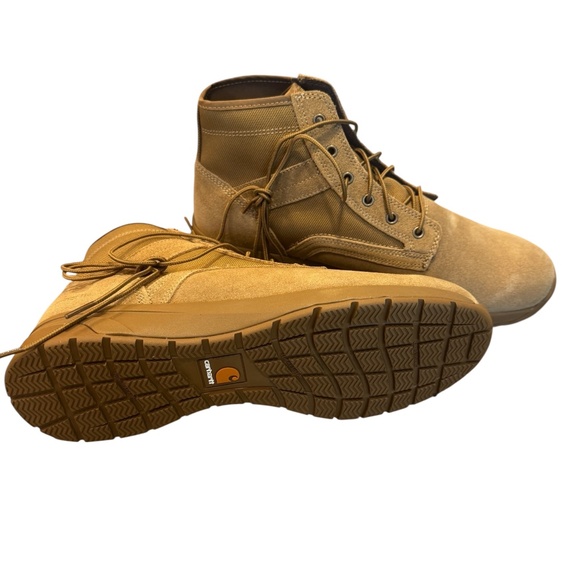 Carhartt Force Lightweight Sneaker‎ Boot Men's Size US 14W Coyote Suede Fast Dry - Picture 4 of 7